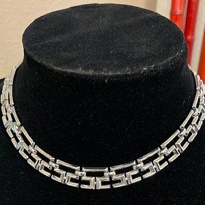 Trifari Square Link Necklace